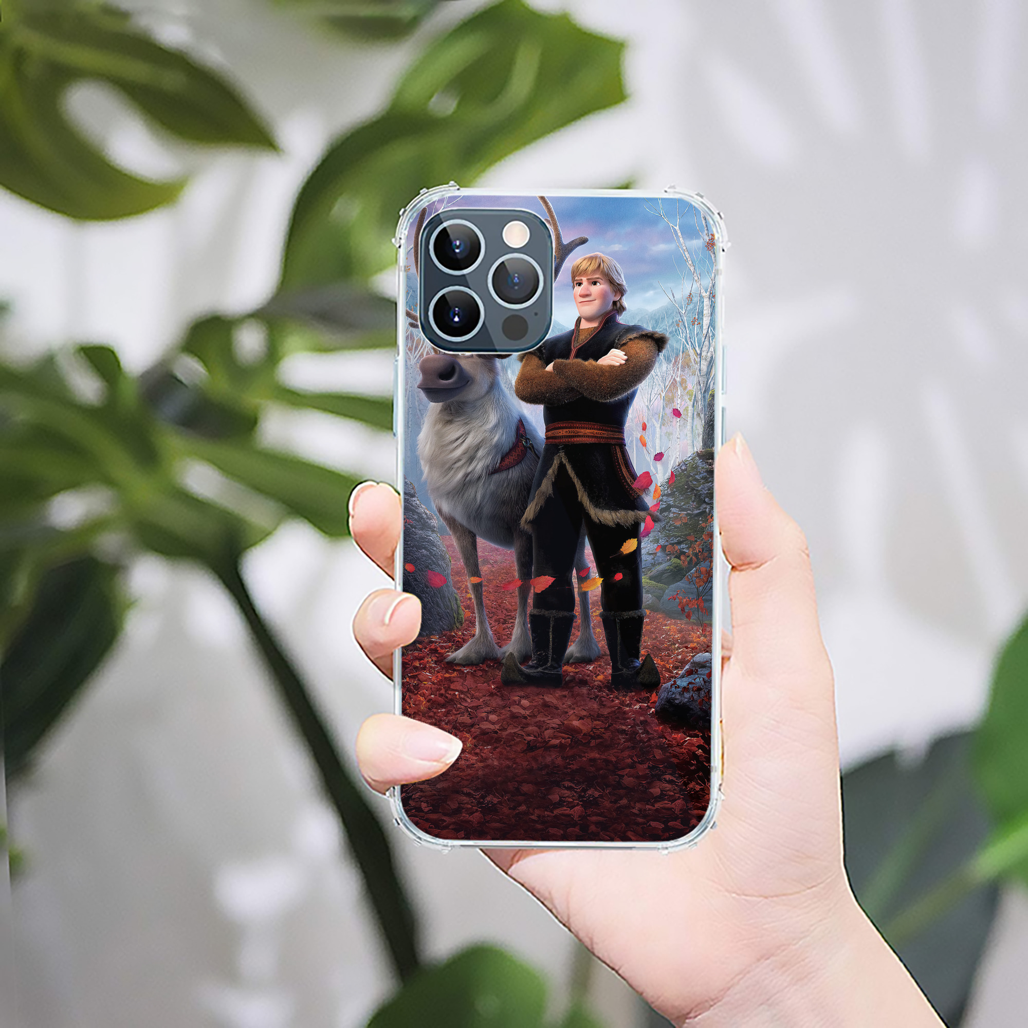 （画像用） アナと雪の女王 アンナ エルサ Frozen Anna Elsa 【iPhone 12シリーズ対応】透明スマホケース（クリアソフトケース）